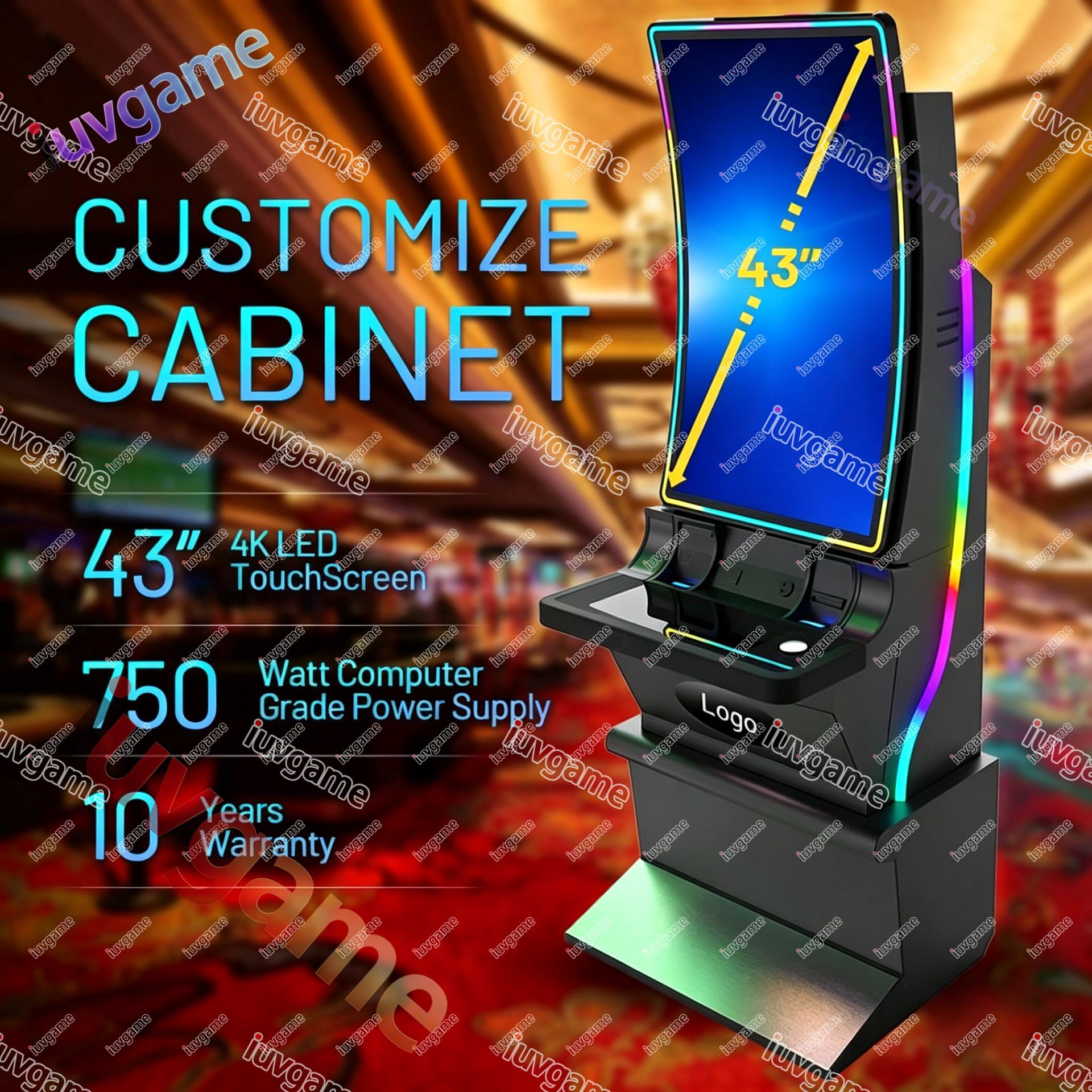 43″ Curved Upright Skill Game Machine with Dragon