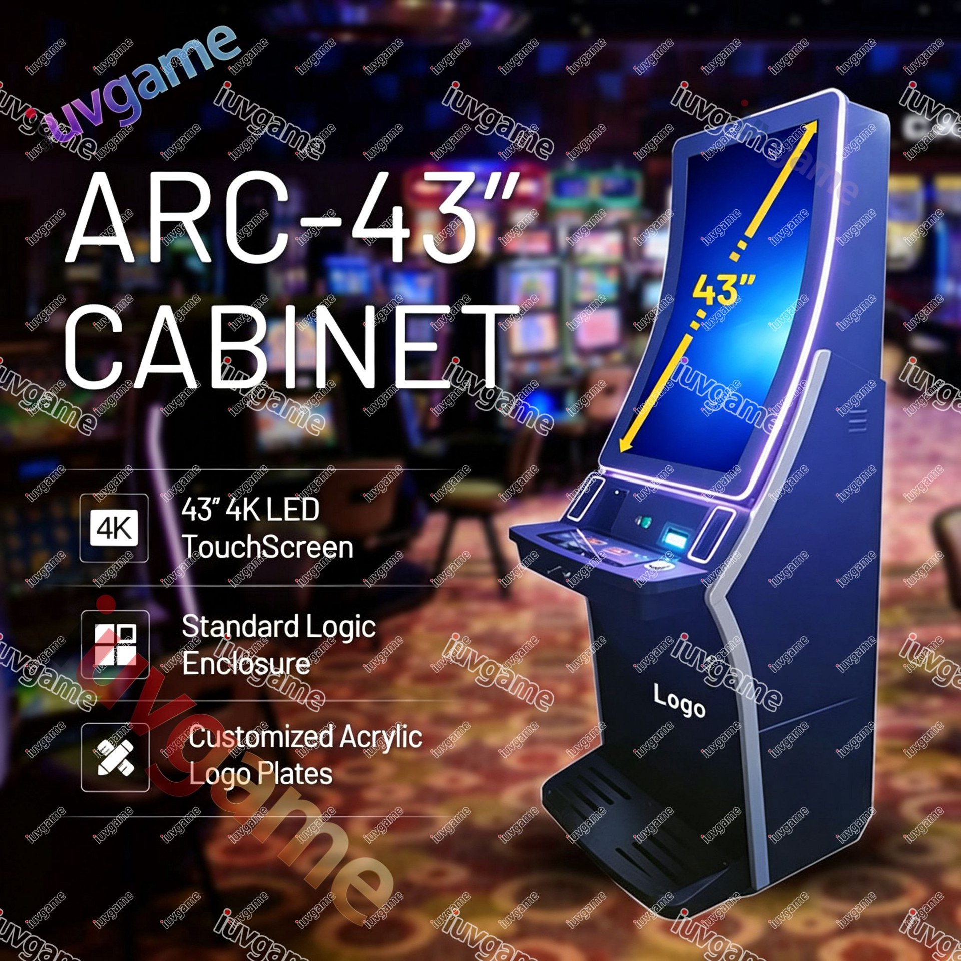 43″ Curved Skill Game Machine, Model IUV-SGM-0734