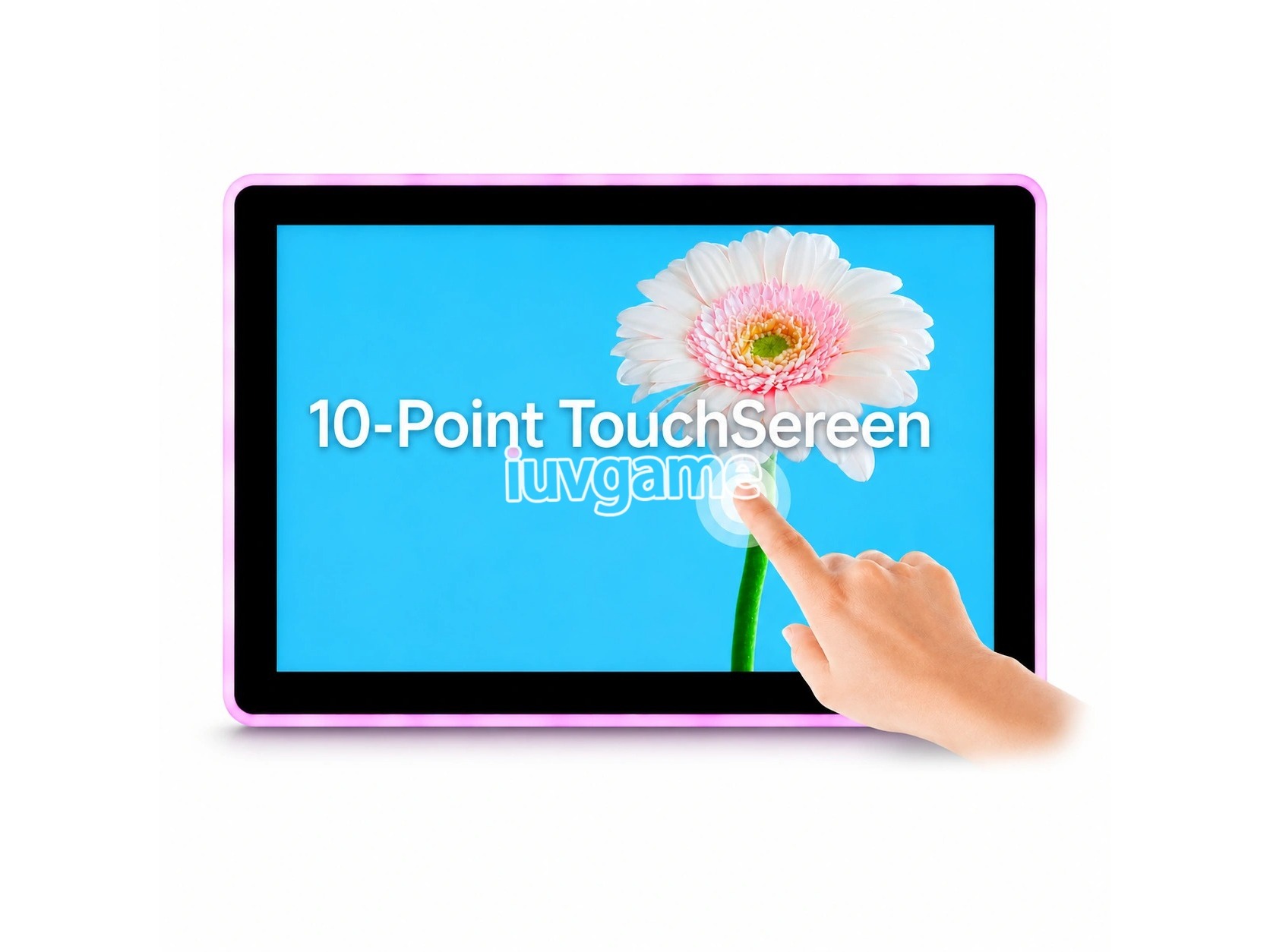 27″ LED Lighted U-Shaped Touch Display – 3